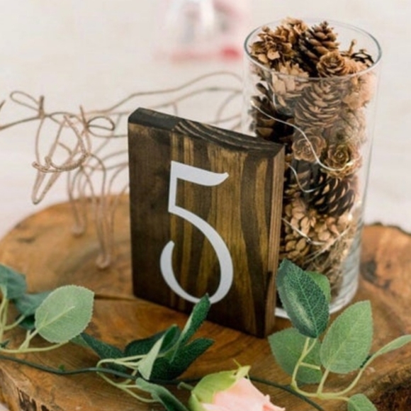Rustic Wood Table Numbers - Picture 2 of 2